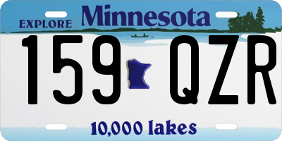 MN license plate 159QZR