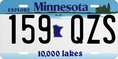 MN license plate 159QZS