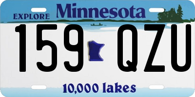 MN license plate 159QZU