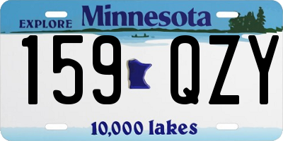 MN license plate 159QZY