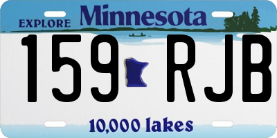 MN license plate 159RJB