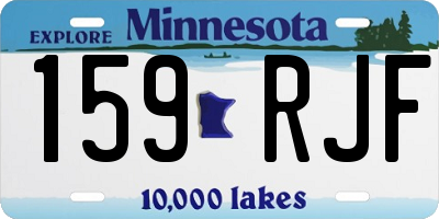 MN license plate 159RJF