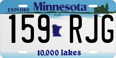 MN license plate 159RJG