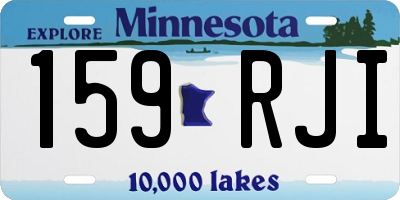 MN license plate 159RJI