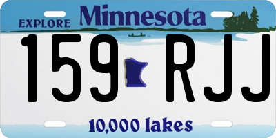 MN license plate 159RJJ