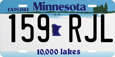 MN license plate 159RJL