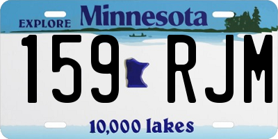 MN license plate 159RJM