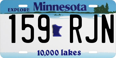 MN license plate 159RJN