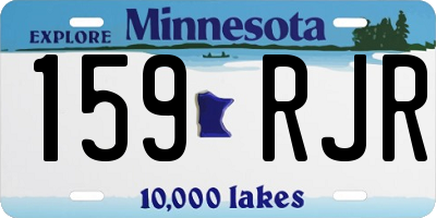 MN license plate 159RJR