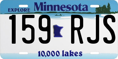 MN license plate 159RJS