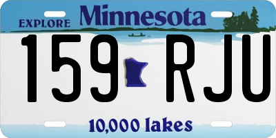 MN license plate 159RJU