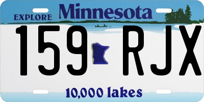MN license plate 159RJX