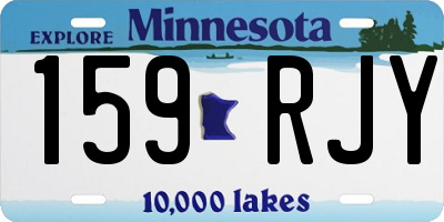 MN license plate 159RJY