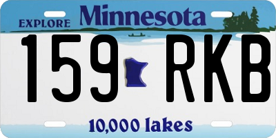 MN license plate 159RKB
