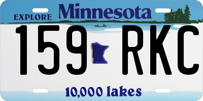 MN license plate 159RKC