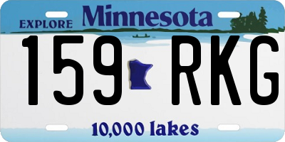 MN license plate 159RKG