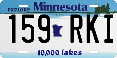 MN license plate 159RKI