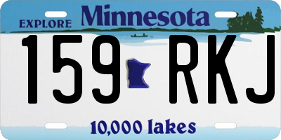 MN license plate 159RKJ