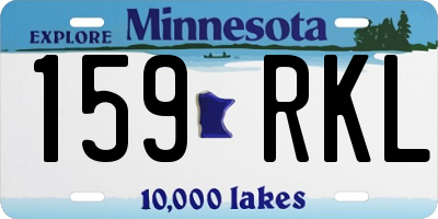 MN license plate 159RKL