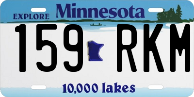 MN license plate 159RKM