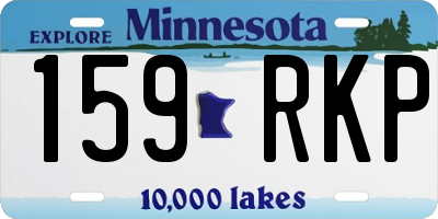 MN license plate 159RKP