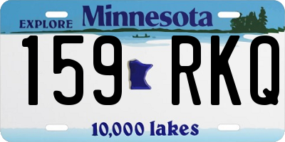 MN license plate 159RKQ