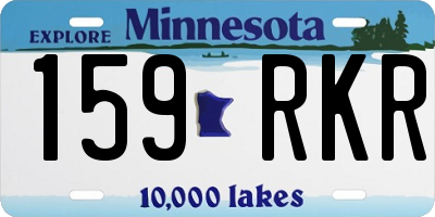 MN license plate 159RKR