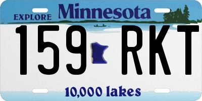 MN license plate 159RKT