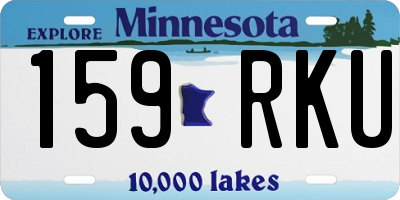 MN license plate 159RKU