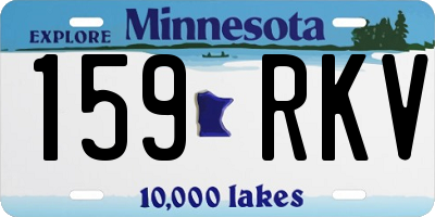 MN license plate 159RKV