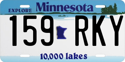 MN license plate 159RKY