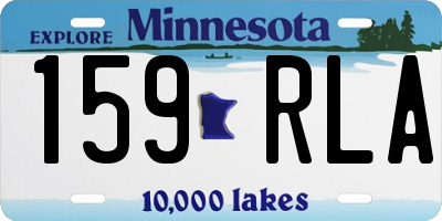 MN license plate 159RLA