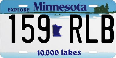 MN license plate 159RLB