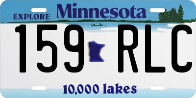 MN license plate 159RLC