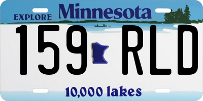 MN license plate 159RLD