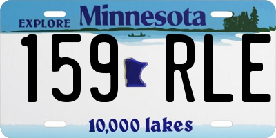 MN license plate 159RLE