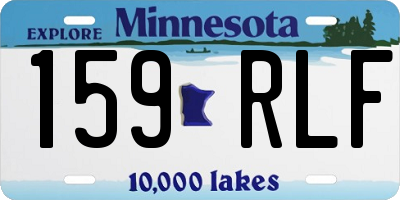 MN license plate 159RLF