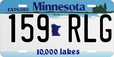 MN license plate 159RLG