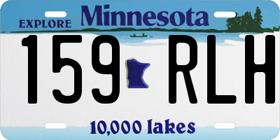 MN license plate 159RLH