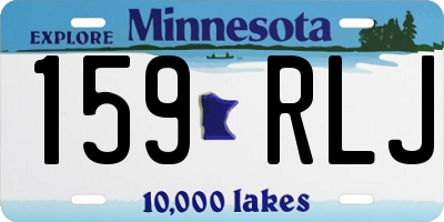 MN license plate 159RLJ