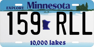 MN license plate 159RLL