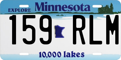 MN license plate 159RLM