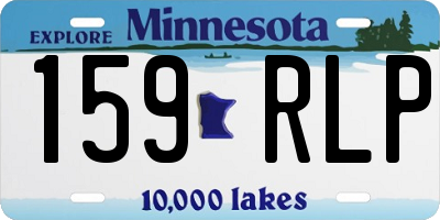 MN license plate 159RLP