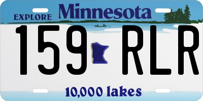 MN license plate 159RLR