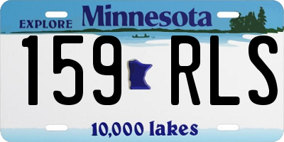 MN license plate 159RLS