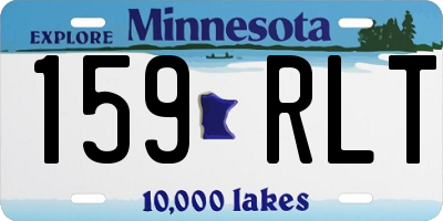 MN license plate 159RLT