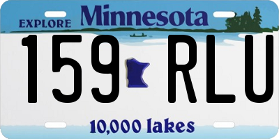 MN license plate 159RLU