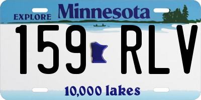 MN license plate 159RLV