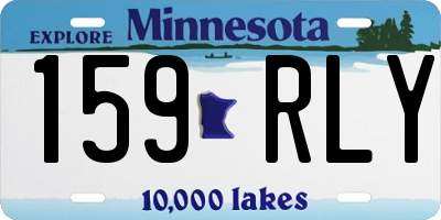 MN license plate 159RLY