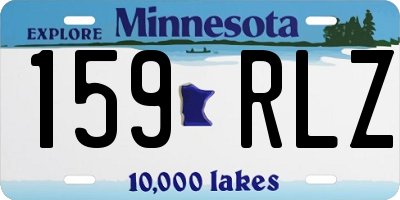 MN license plate 159RLZ